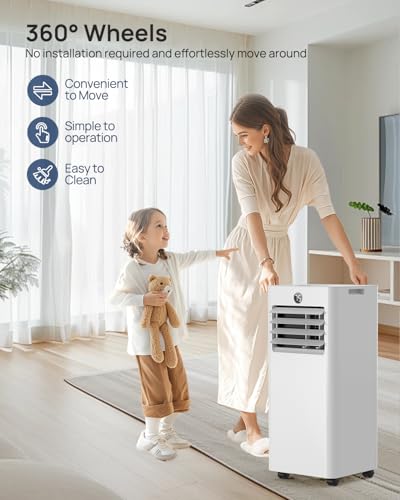 Portable Air Conditioners 16,000 Btu 5-in-1 Smart WiFi AC Unit with APP for Large Rooms up to 750 Sq.Ft, Fast Cooling, Dehumidifier, Fan, Quiet 36dB Sleep Mode 24H, Window Kits for Bedroom Home Office - Image 7