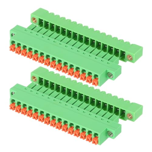 Connecteur femelle et mâle pour circuit imprimé pas 3,81 mm 15 broches