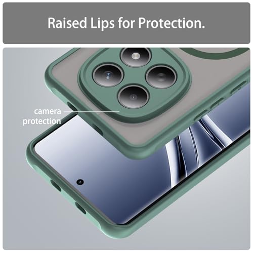 Image of Compatible with REDMI Redmi Note 15 5G Case Cover,Compatible with MagSafe,Anti-Fall,Compatible with Xiaomi Redmi Note 15 4G 2510DRA23E 2510DRA23G Cell Protective Phone Case Green