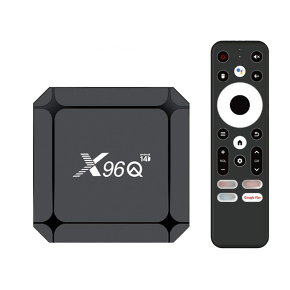 Box TV Android 14.0, 2025, X96Q, 2 Go De RAM, 16 Go De ROM, Wi-FI 6, 4K/1080P, Android RK3518, Quad-Core, 2,4 Ghz/5 Ghz, Wi-FI, Bluetooth 5.0, USB 3.0