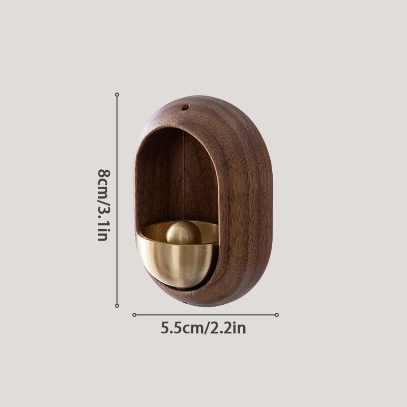 Miniatura 3 de Wooden Doorbell Bird Bell Wind Chimes Wireless Wood Door Bell for Home Creative Entrance Door Bell Aesthetic Room Wall Décor Beautiful Door Harp