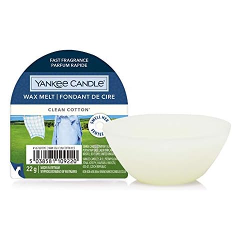 Yankee Candle Cera aromática Wax Melts | Clean Cotton Cover