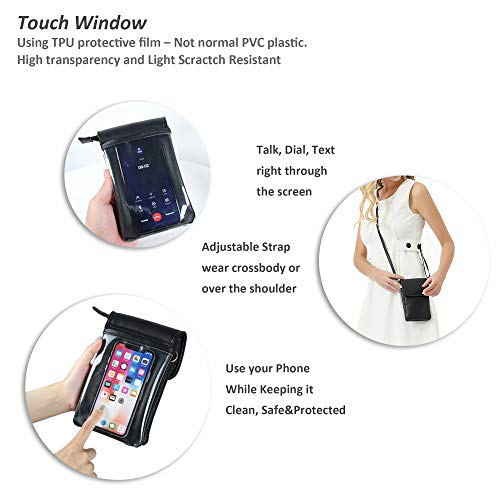 Image of befen Genuine Leather Small Crossbody Bags for Women Cell Phone Bag Cross Body Purses,Silver Zipper