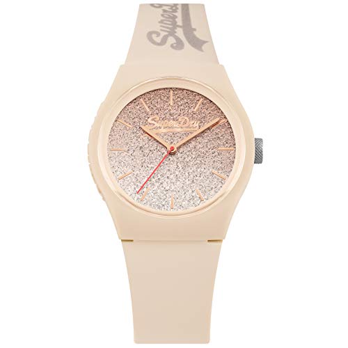 Preisvergleich Produktbild Superdry Damen Analog Quarz Uhr mit Silikon Armband SYL179C