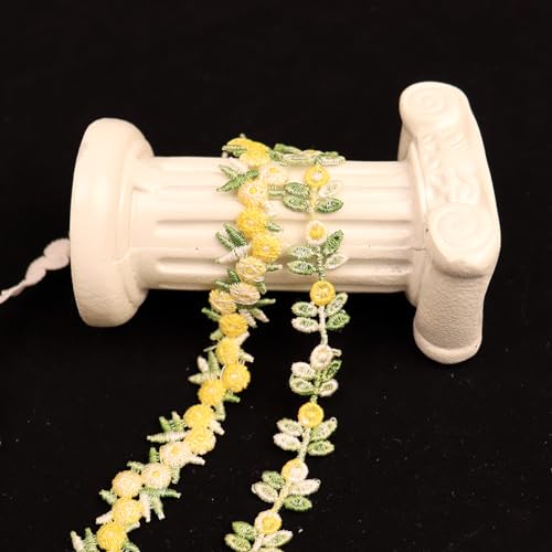 Baby Girl Floral Elastic Headband Toddler Multiple colors Layered Flower Hairband Soft Fabric Newborn Infant Hair Accessories for Birthday Party (Yellow, Standard size)2