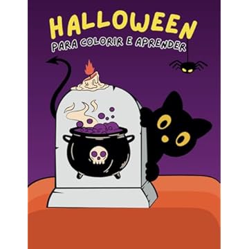 Capa do livro Halloween: Colorindo e aprendendo (Portuguese Edition)