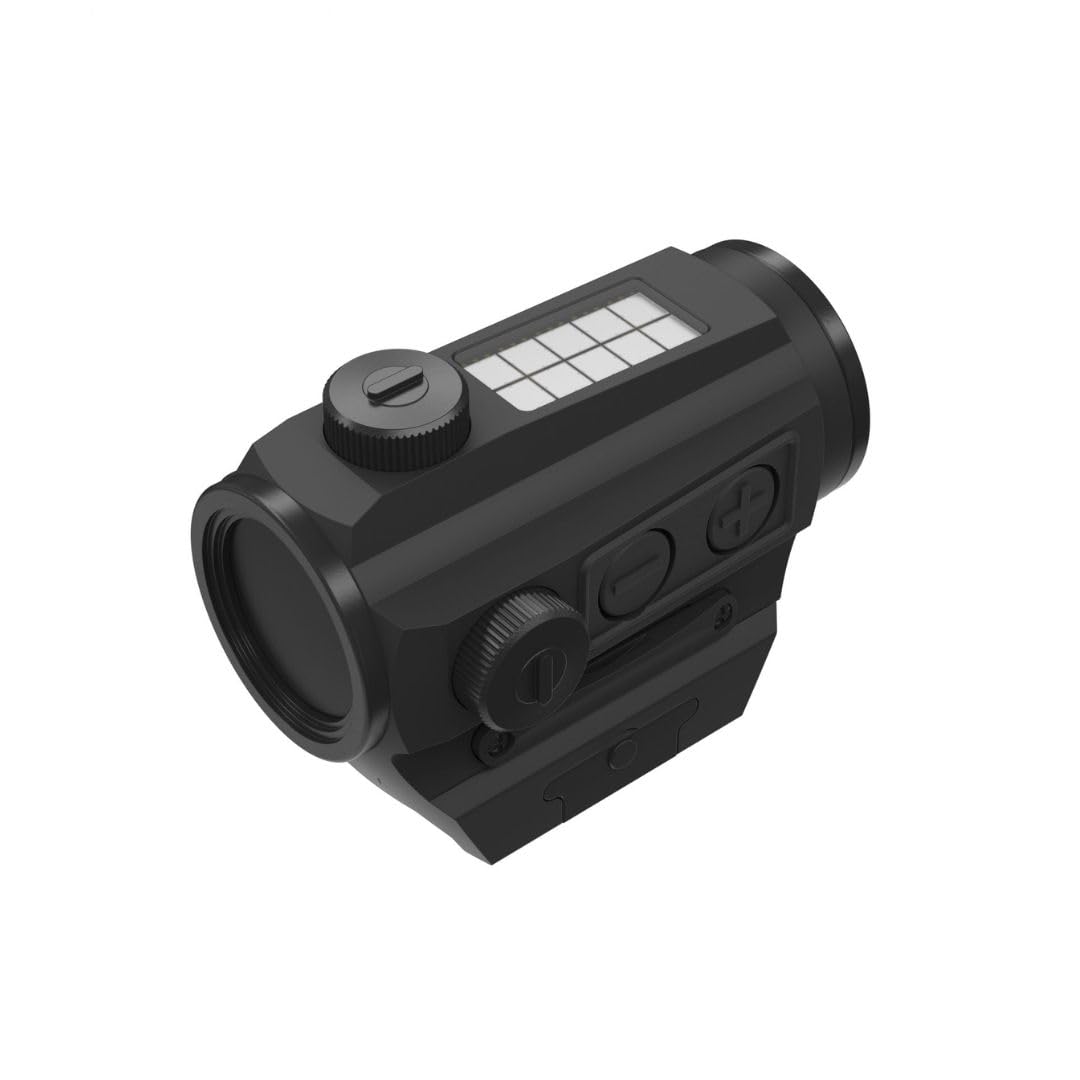 Holosun HS403C Microdot Rotpunkt Visie mit 2MOA Punkt Absehen und Solarzelle, schwarz, Picatinny Schiene, für die Jagd, Sportschießen und Softair, Tactical Micro red d… - 70127386