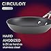 Circulon Radiance Hard Anodized Nonstick Frying / Fry Pan Set / Skillet Set - 8.5 Inch, 10 Inch, and 12.25 Inch , Gray