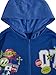 SOLY HUX Men's Graphic Oversized Hoodies Y2k Zip Up Long Sleeve Hooded Sweatshirt Jacket Streetwear Blue Graphic Medium