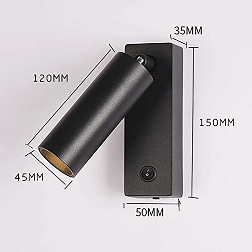 Aplique de pared LED creativo de 3W con ajuste de rotación para dormitorio 5