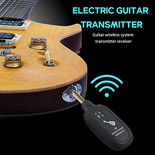 Sistema Inalámbrico UHF para Guitarra Transmisor Receptor con Batería Recargable Integrada miniatura 2