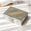 Jewelry Box Luxury Silver Crushed Diamond Glass Mirrored Jewelry Box Organizer Gold Diamond Storage Jewelry Box for Women Jewelry Boxes and Organizers