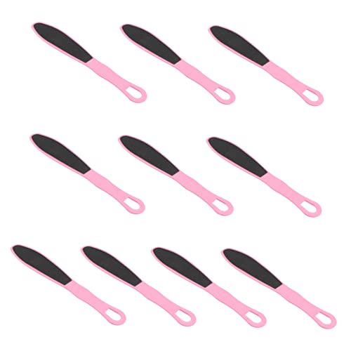 NIYANGLE 10PCS Double Sided Frosted Foot Care Tool Portable Remover Foot Scrubber Practical Multifunction Exfoliating Brush for Home Use Random Color Random Color