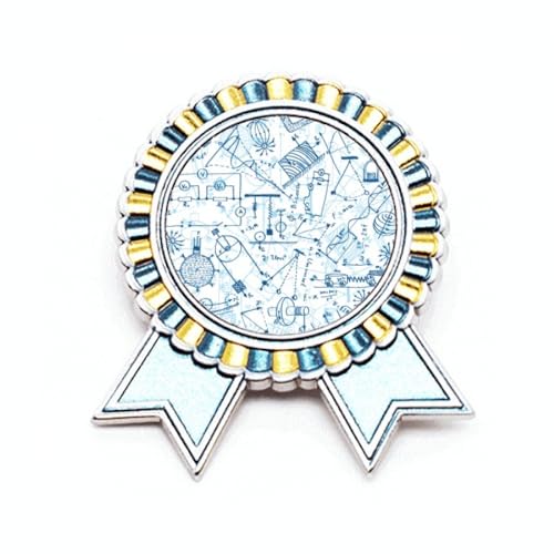 Broche bleue physique électromagnétique en métal taille M pour tableau