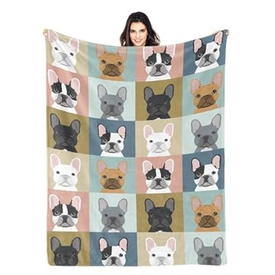 French Bulldog Blanket Gifts Super Soft Bulldog...