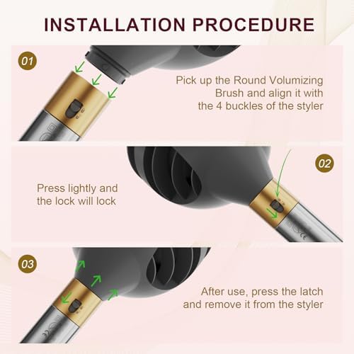 Airwrap Attachments for Dyson,Wave Curl Diffuser Designed to Perfectly for Dyson Air wrap Accessories Bigger Hair Diffuser Nozzle Dome and Diffuse Modes to Dryer Faster and Define Curls Hair HS01 HS05