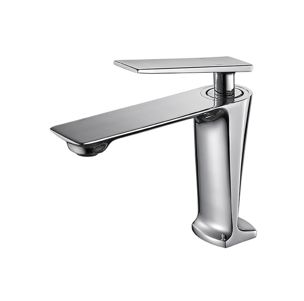 Mitigeur d'eau froide et chaude chrome blanc pour une salle de bain haut de gamme