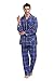 amaxer Men's Flannel Pajamas Set Men's Home Fashion Pajamas Top with Pockets Pants with Drawstring 100% Cotton Soft Pjs for Men，Blue and black plaid with white lines，M