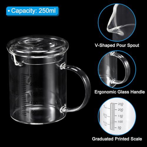 Vaso medidor de vidrio 250 ml PATIKIL miniatura 3