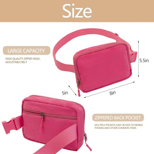Image of Belt bag Fanny pack crossbody bags for women Everywhere belt bag (ROSY)