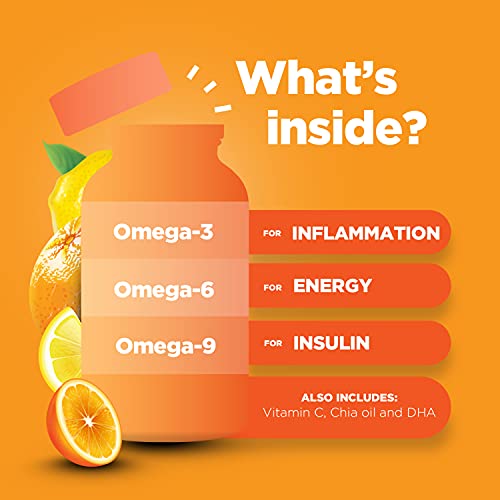Dha Omega 3 Gummies For Adults - Delicious Vegetarian Omega 3 Supplement And Natural Gummy Vitamin With Plant Based Omega 3 6 9 - Chia Seed Based Epa Dha Omega 3 Supplement With Essential Fatty Acids #TOP4