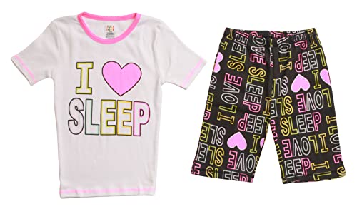 Just Love Pajamas for Girls Snug-Fit Cotton Girls PJ Set Short Sleeve Tee & Shorts