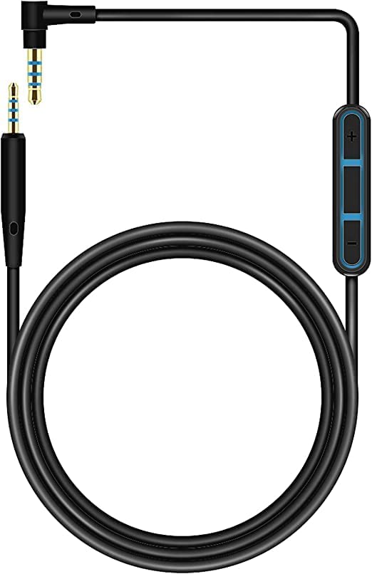 Câble audio de remplacement Câble QC25 Casque de remplacement Contrôle du volume avec micro intégré Bose QuietComfort 25 /Soundtrue/Soundlink /QC35 ii OE2 AE2 QC15 Écouteurs intra-auriculaires.