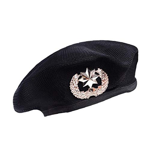 Casecover Los Marineros Militar Sombrero De La Boina Padre-Hijo Rendimiento Boinas Baile del Sombrero De La Estrella Emblema De Sombrero para Las Mujeres Los Hombres del Ejército