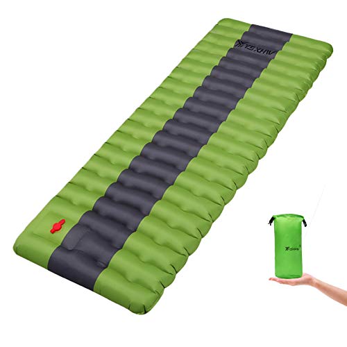 YSXHW Camping Sleeping Pad Waterproof Inflatable Sleeping Mat Inflating Camping Pads Lightweight 4.7 Inch Air Mattress with for Tent, Hiking and Backpacking