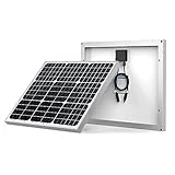 ACOPOWER All Black 50 Watt 50W Mono Solar Panel for 12 Volt Battery Charging, Off Grid
