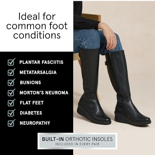 ABEO Passage Women's Tall Boots | Fall Boots for Women | Water Resistant Leather | Built-In Orthotic Insole | Comfortable Boots4