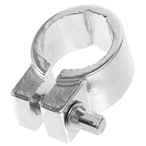 Abrazadera de Memoria para Soporte de Batería de Metal con Ajustes Rápidos y Diseño Robusto, Accesorio de Montaje para Rack de Percusión, Color Plateado