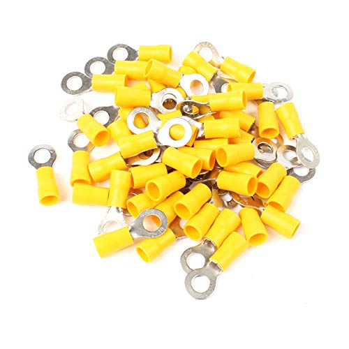 Connecteurs de terminal isolés cuivre jaune 6.35mm 10-12 Ga Etopar rapides M6 pour câble électrique