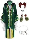 Sehyvant Adult Winifred Sanderson Costume With Cape Accessories Jewelry Wig Women Sarah Sanderson Co