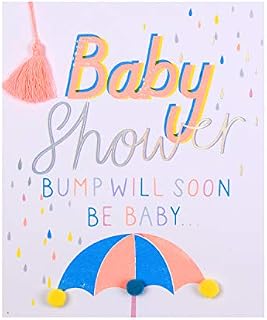 Hallmark Baby Shower Celebration Card - Contemporary Design with Neon Inks and Foil Details