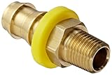 Dixon Valve BPN42 Brass Push-On Hose Fitting, 1/4' Male NPTF x 1/2' Push-On Hose ID Barbed