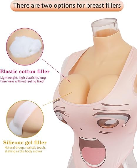 The Secret Boutique Fake Boobs False Breasts Breast Plates Silicone Breasts B-S Cup for Cosplay Drag Queen Crossdressers (Ivory, B CUP) 1