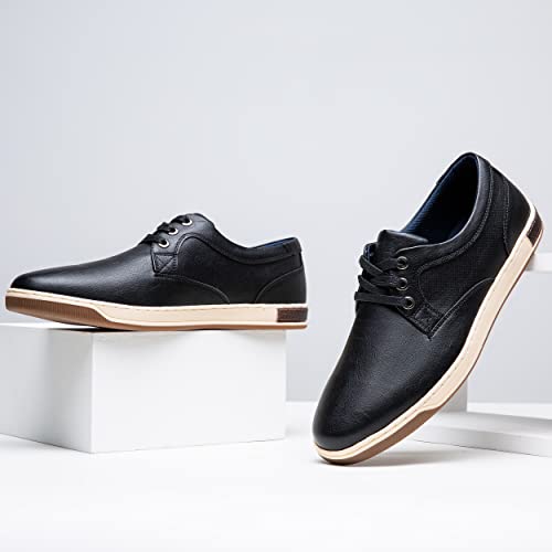 Jousen Men's Casual Shoes Memory Foam Mens Fashion Sneakers Business Dress Sneaker (A81Q06 Black 9.5) by Jousen - Used condition - Image 8