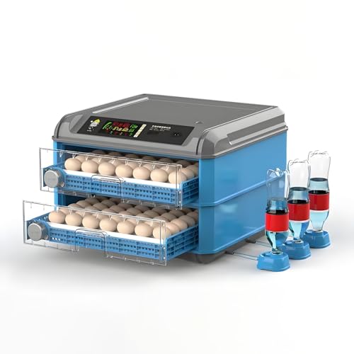 Incubadora automática de huevos para pollo, pato, codorniz, máquina para incubar aves de corral (128 huevos)