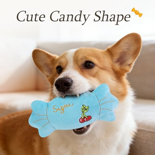 Juguete mordible para perros 2 unidades color caramelo miniatura 4
