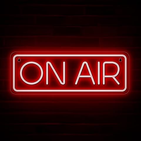 Lumoonosity On Air Neon Sign for Twitch, Tiktok, Youtube Streamers/Gamers - Live Streaming/Recording Light Sign – Red Cool Led Signs for Studio, Wall, Bedroom, Game Room Decor Cover