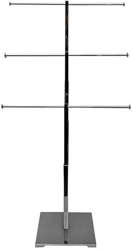 Miniatura 5 de DBM IMPORTS 28-12 H 3 niveles Chrome ajustable joyería soporte al por menor tienda tienda accesorio de exhibición