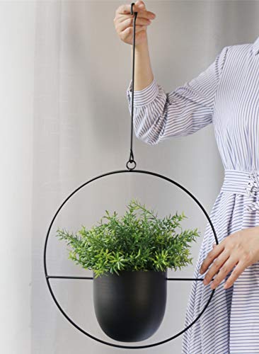 Hanging Planter For Indoor Plants Metal Mid Century Minimalist Wall And Ceiling Hanging Plant Pot Holder For Home Décor #TOP4