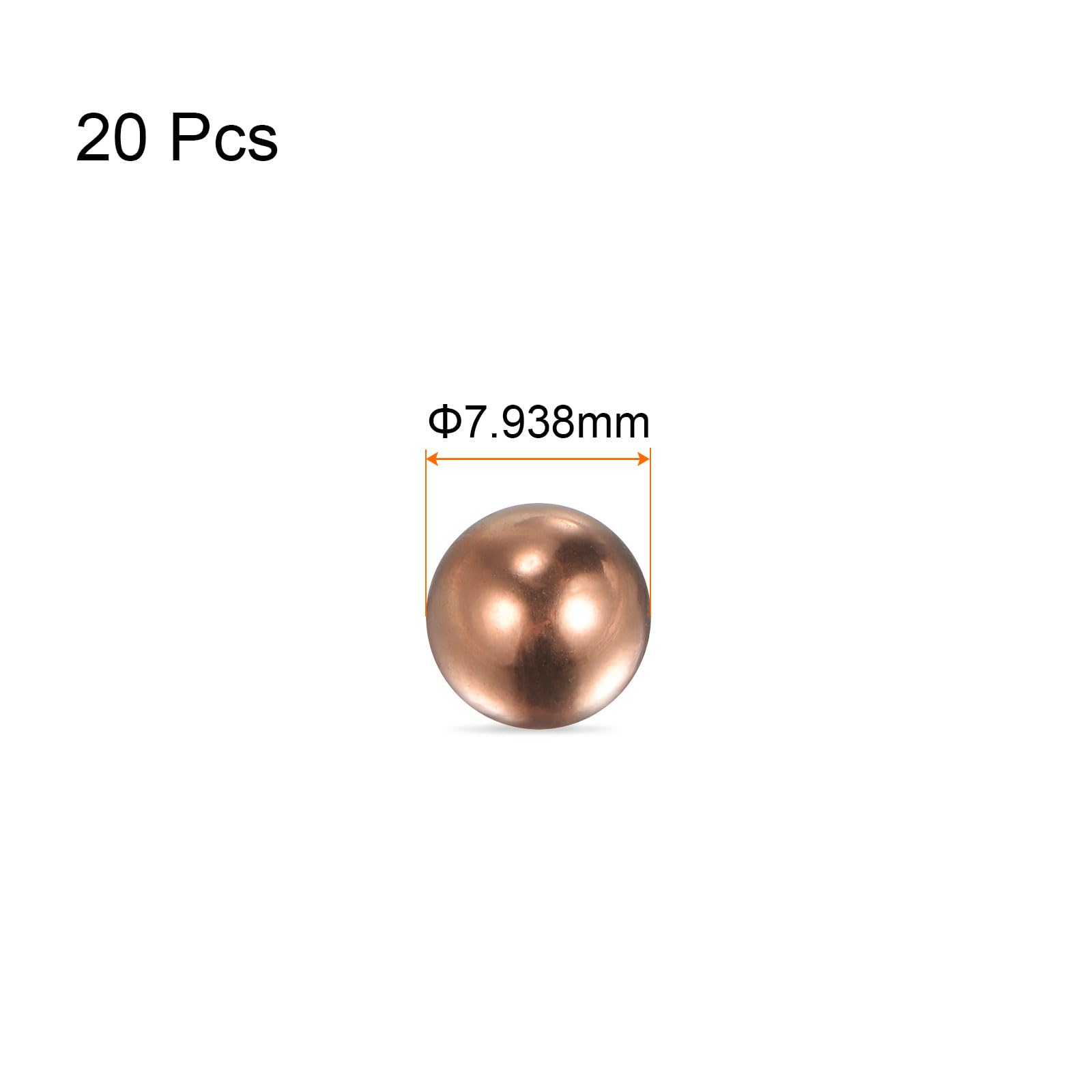 Copper Bearing Balls - Precision Solid Copper -2