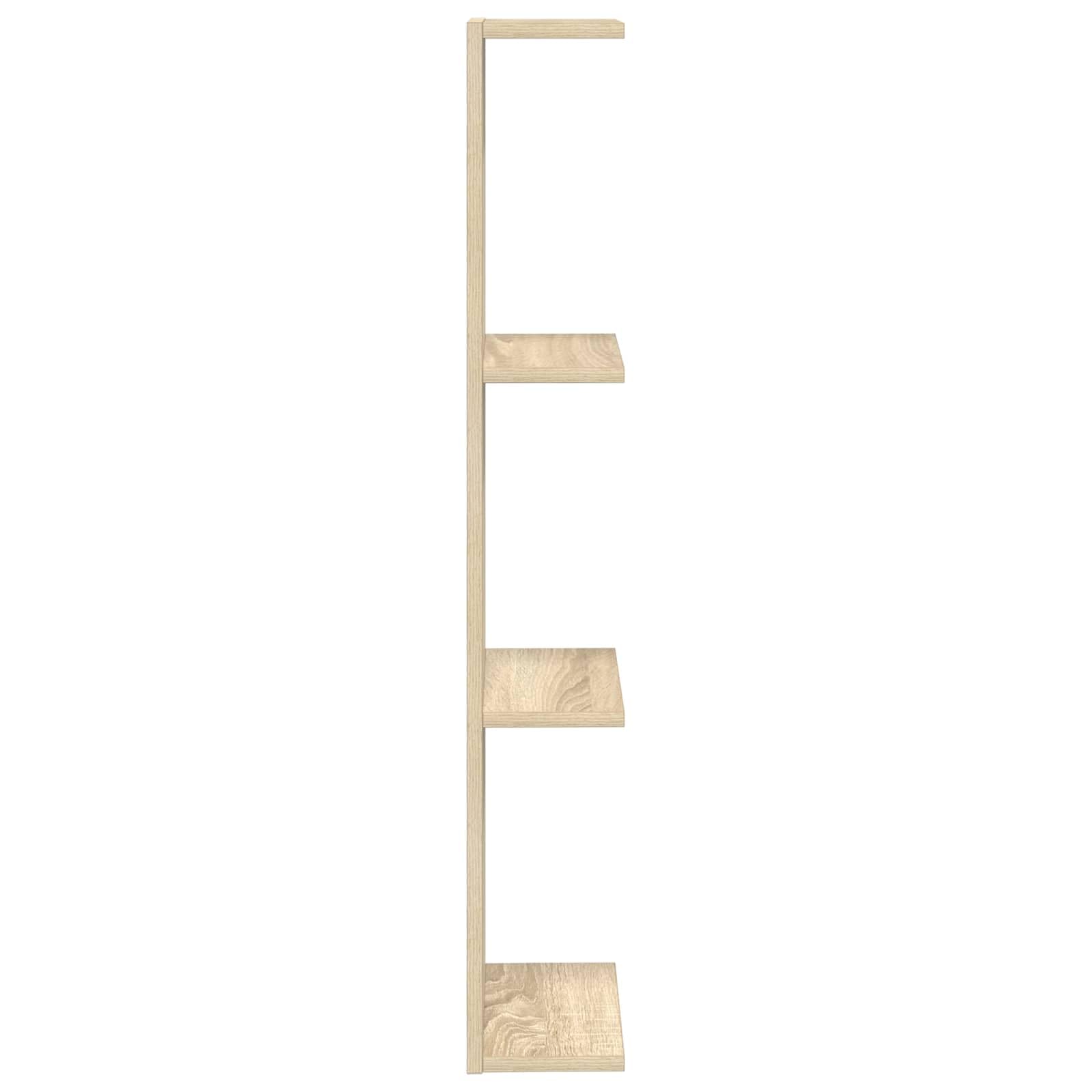 2 mensole da parete in rovere Sonoma, 22 x 15 x 100 cm, per soggiorno, camera da letto, cucina, bagno, corridoio, bambini, ufficio, salvaspazio, decorazione