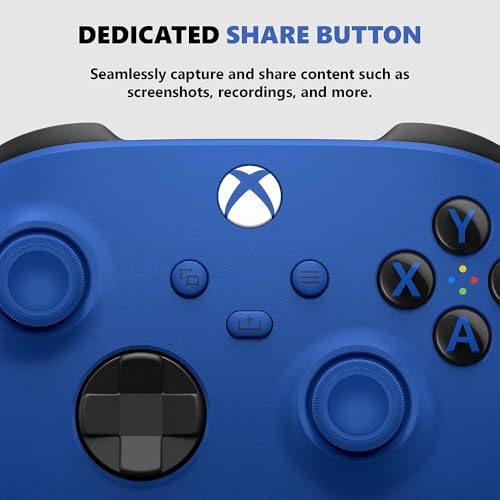 Image of Microsoft QAU-00065 Xbox Special Edition Wireless Controller Shock Blue 2 Pack