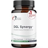 Designs for Health Deglycyrrhizinated Licorice Root Chewables - DGL Synergy 500mg Licorice Supplement to Support Digestion - Pleasant-Tasting, Non-GMO + Sugar Free (90 Chewable Tablets)