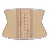 Atbuty Super Short Torso Waist Trainers Cincher Corset Underbust Invisible Tummy Shaper Hourglass Latex Trimmer Girdle