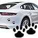 AGRYMER 1 Paire D'autocollants De Voiture en PVC 3D Animal Chien Chat Ours Empreintes De Pied Autocollant De Voiture Autocollants De Voiture Cool Design Autocollant De Patte