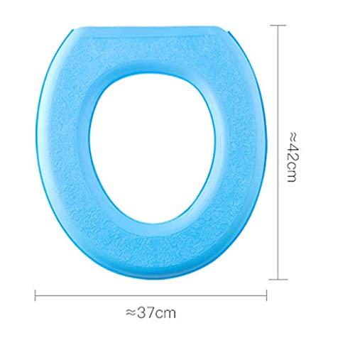 Cojín de inodoro tipo pasta autoadhesivo lavable almohadilla impermeable contra la humedad 7
